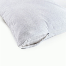 Couverture de cas d&#39;oreiller de serviette de Terry imperméable de couleur blanche de TPU